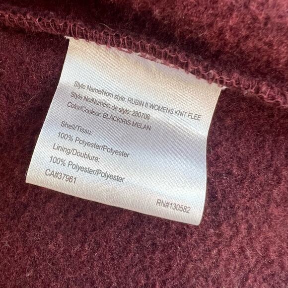 MCKINLEY WOMENS FLEECE ZIP JACKET MAROON SIZE SMALL - Picture 9 of 9